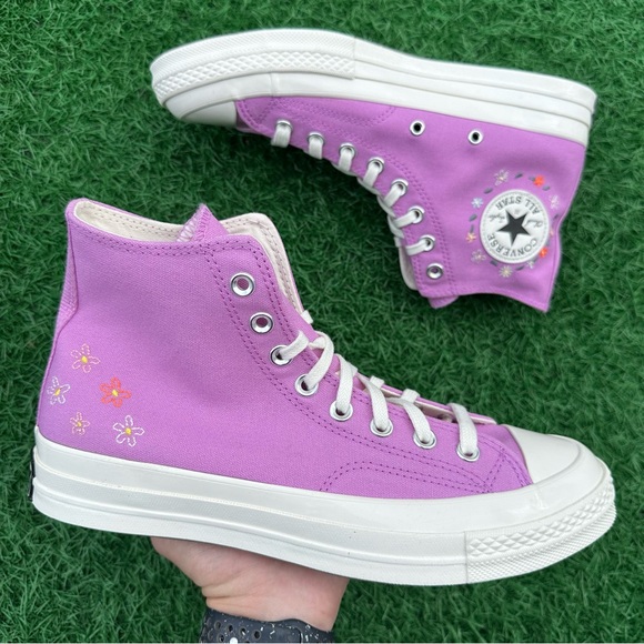 Converse Chuck 70 Hi Little Flowers Grape Fizz / Egret - Picture 2 of 13